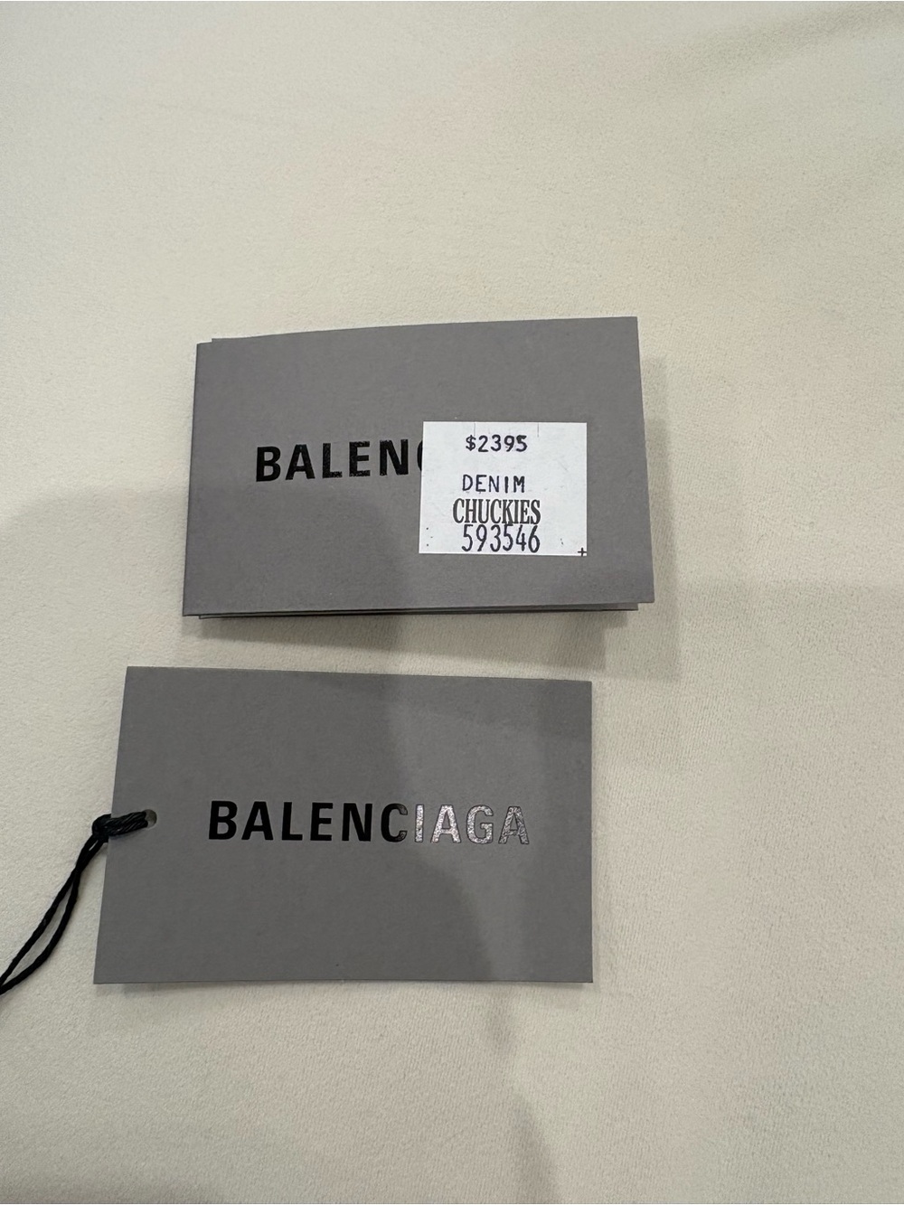 Balenciaga Blue Denim Mini Hourglass Top-Handle Bag - Picture 6 of 6